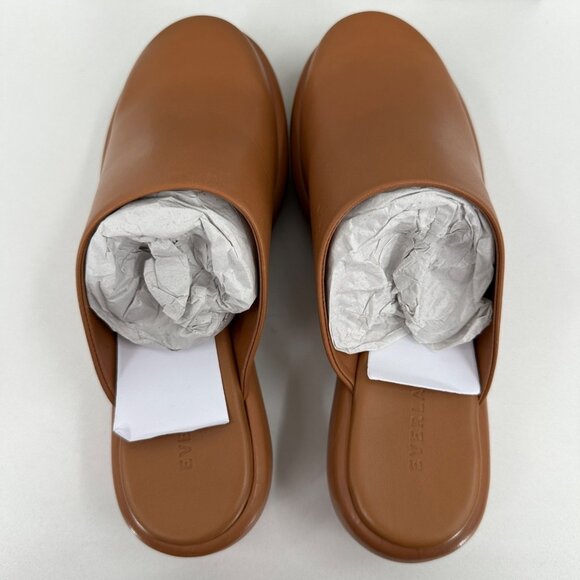 Everlane The Puffa Flatform in Brown Leather size 8 Women's Chunky Platform Clog - Picture 7 of 13
